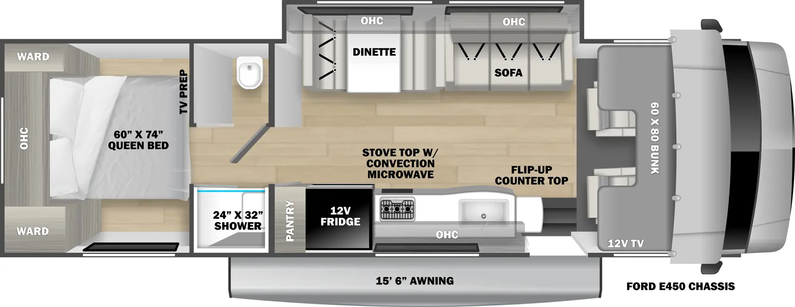 Sunseeker 2850SLE Floorplan